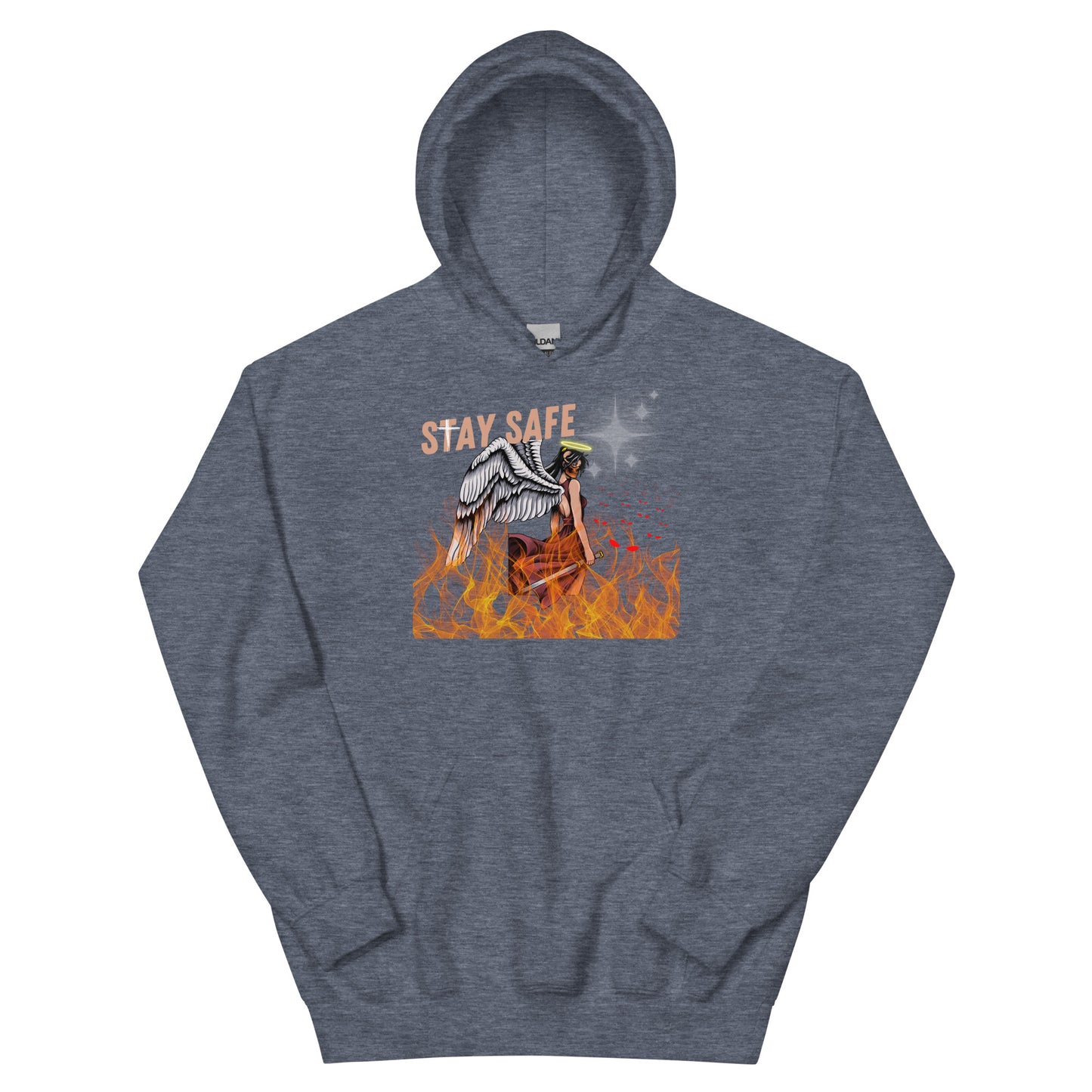 Stay Safe Angel Sword Hoodie
