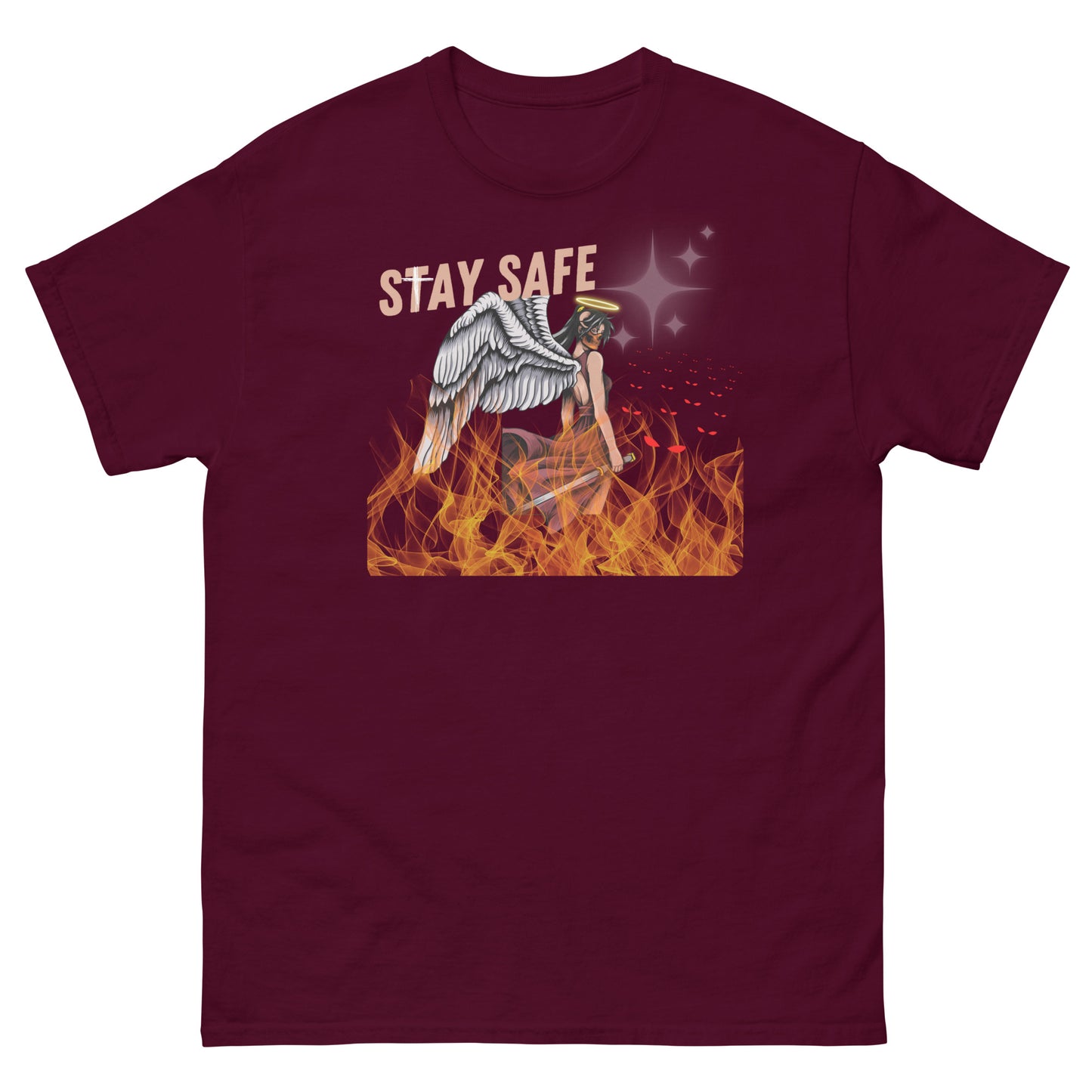 Stay Safe Angel Sword Tee